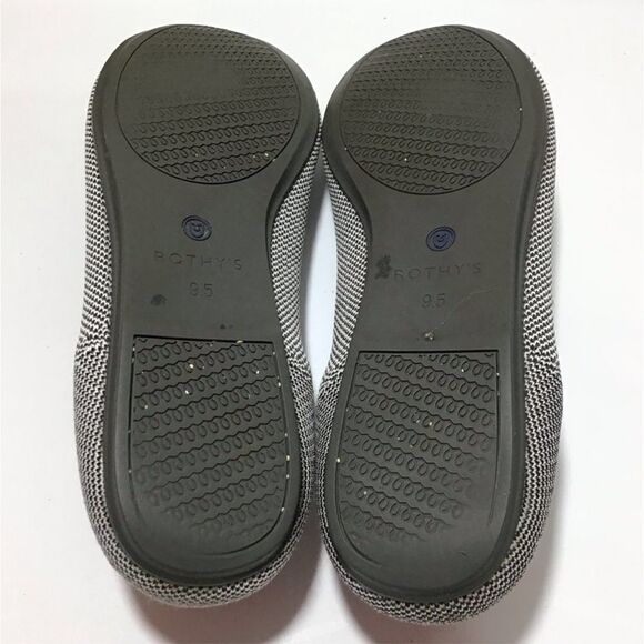 Rothy’s Retired Round Toe Bird-Eye Cherry Ribbon Heel Flats Size 9.5 - Picture 9 of 11